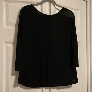 ZARA W&B Collection 3/4 Sleeve Blouse